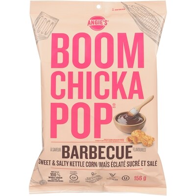 Angies Maïs éclaté sucré et salé à saveur barbecue 156 g, 3,84 $/100g