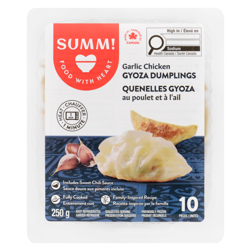 Gyoza Dumpling, Garlic Chicken