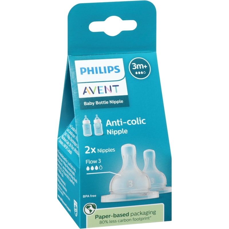 Baby Bottle Nipple Anti-Colic Flow 3 3m+