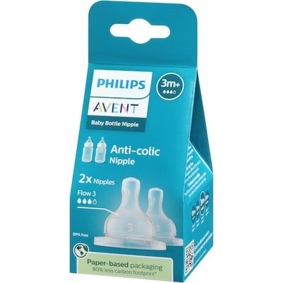 Baby Bottle Nipple Anti-Colic Flow 3 3m+