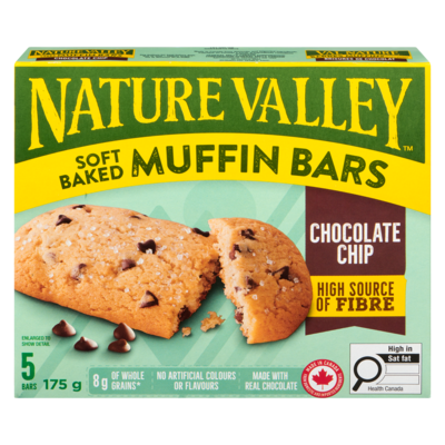 Nature Valley Soft Baked Muffin Bars Chocolate Chip 175 g, $2.28/100g