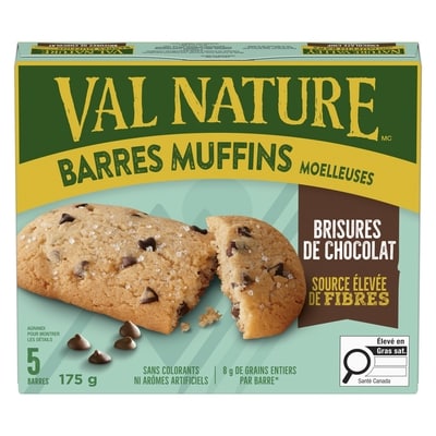 Nature Valley Barres muffins moelleuses brisures de chocolat 175 g, 3,42 $/100g