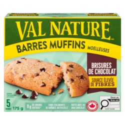 Nature Valley Barres muffins moelleuses brisures de chocolat 175 g, 3,14 $/100g