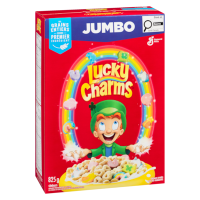 Lucky Charms Céréales givrées avec des guimauves jumbo