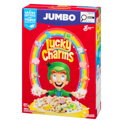 Lucky Charms Céréales givrées avec des guimauves jumbo
