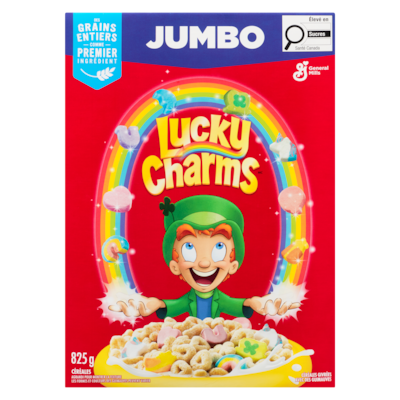 Lucky Charms Céréales givrées avec des guimauves jumbo