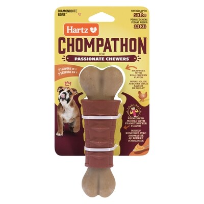 Hartz Chompathon pour les chiens qui adorent mastiquer diamondbite bone 1 ea, 23,99 $/1ch