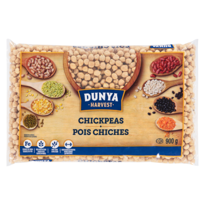  Pois chiches 900 g, 0,48 $/100g