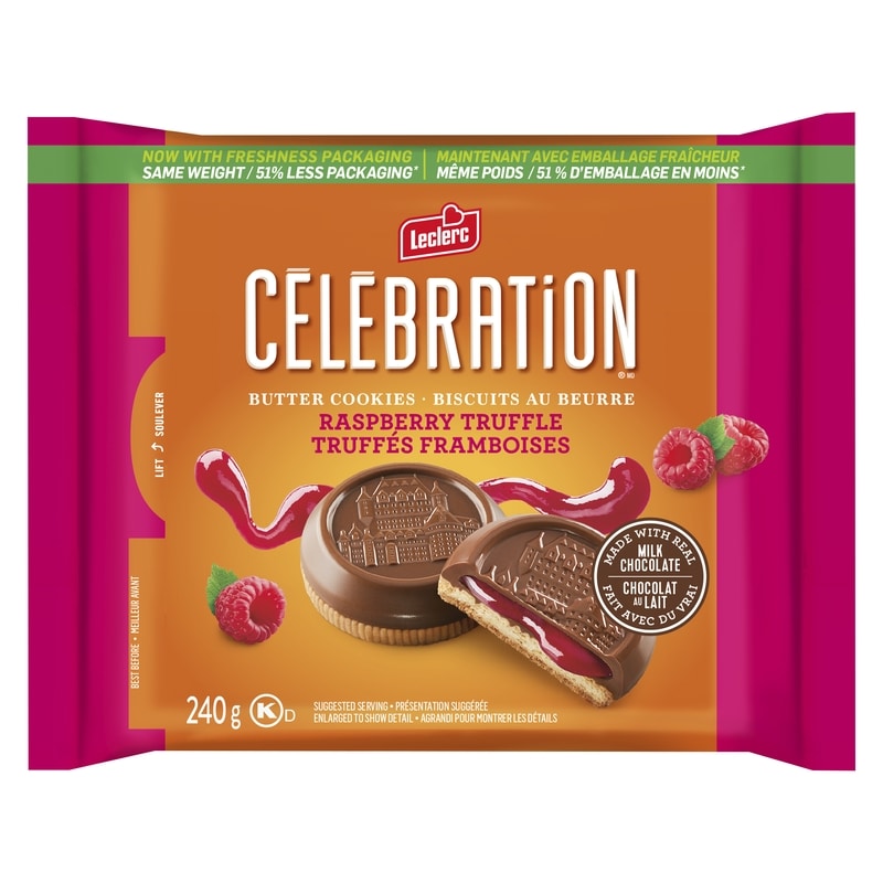 Celebration Butter Cookies Raspberry Truffle