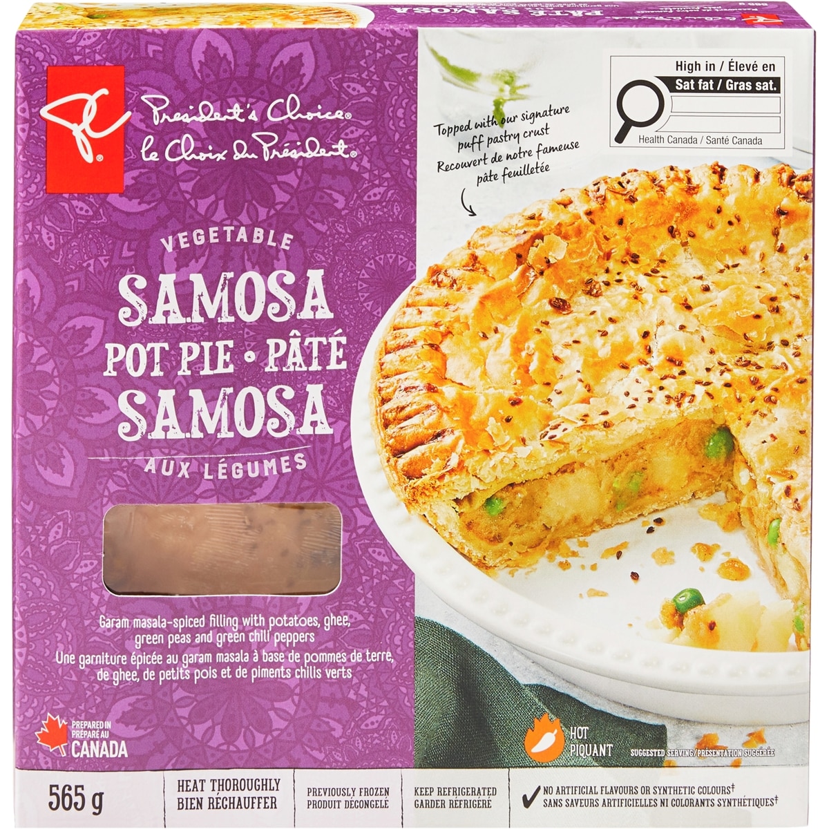 le Choix du Président Pâté samosa aux légumes 565 g, 1,77 $/100g