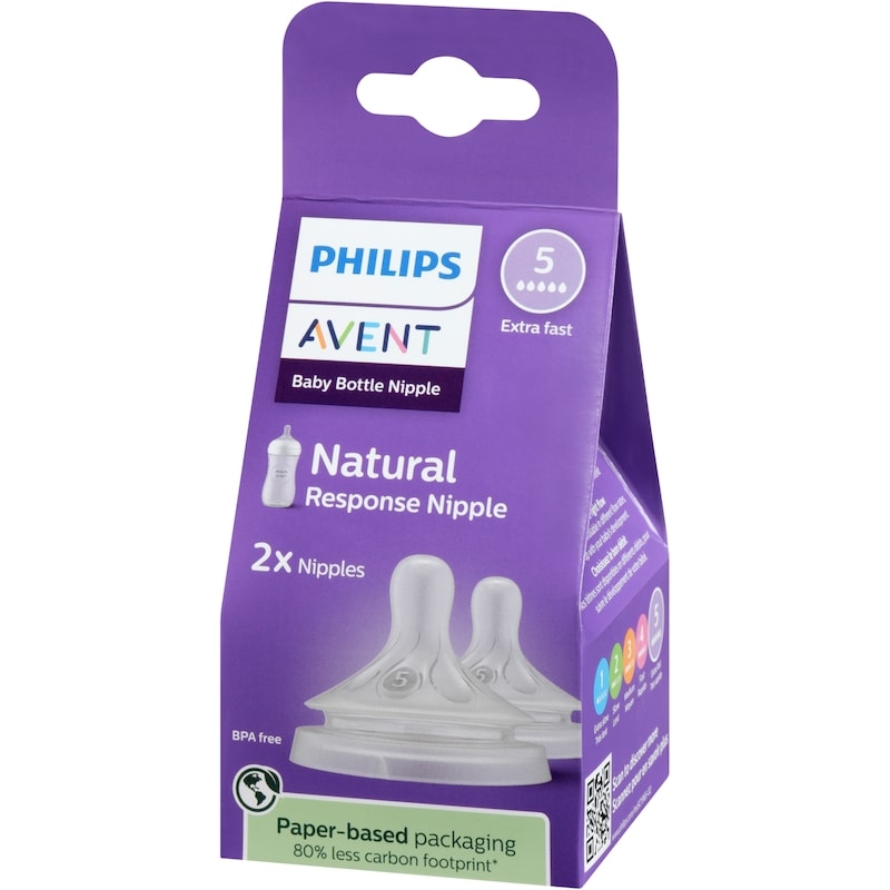 Baby Bottle Nipple Natural Response Nipple 5 Extra Fast