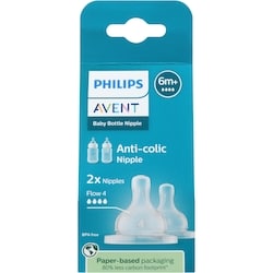 Philips Baby Bottle Nipple Anti-Colic Flow 4 6m+ 2 ea, $4.03/1ea