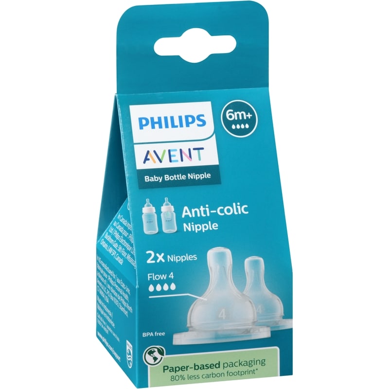 Baby Bottle Nipple Anti-Colic Flow 4 6m+