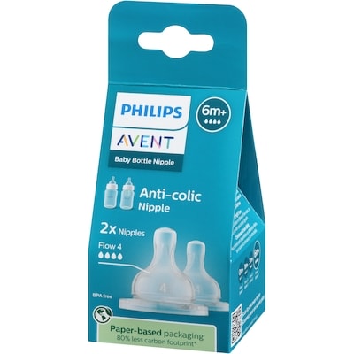 Baby Bottle Nipple Anti-Colic Flow 4 6m+