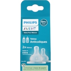 Phillips Tétine pour biberon anticoliques débit 4 6m+ 2 ea, 4,03 $/1ch