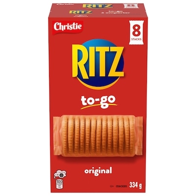 Christie RITZ To-Go Original Crackers, Portable Format, Convenient On-The-Go Snack, Lunchbox & Travel Snack 334 g, $1.64/100g