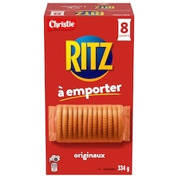 Christie RITZ À emporter Craquelins originaux, format portable, collation pratique sur le pouce, dans la boîte à lunch et sur la route 334 g, 2,66 $/100g