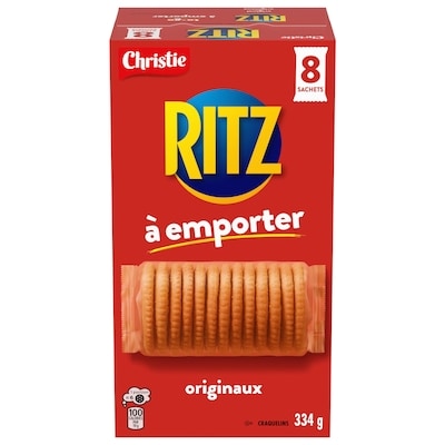 Christie RITZ À emporter Craquelins originaux, format portable, collation pratique sur le pouce, dans la boîte à lunch et sur la route 334 g, 1,79 $/100g