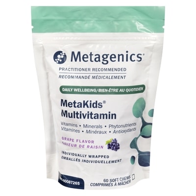 METAGENICS Multivitamin Grape Flavor 60 ea, $1.17/1ea