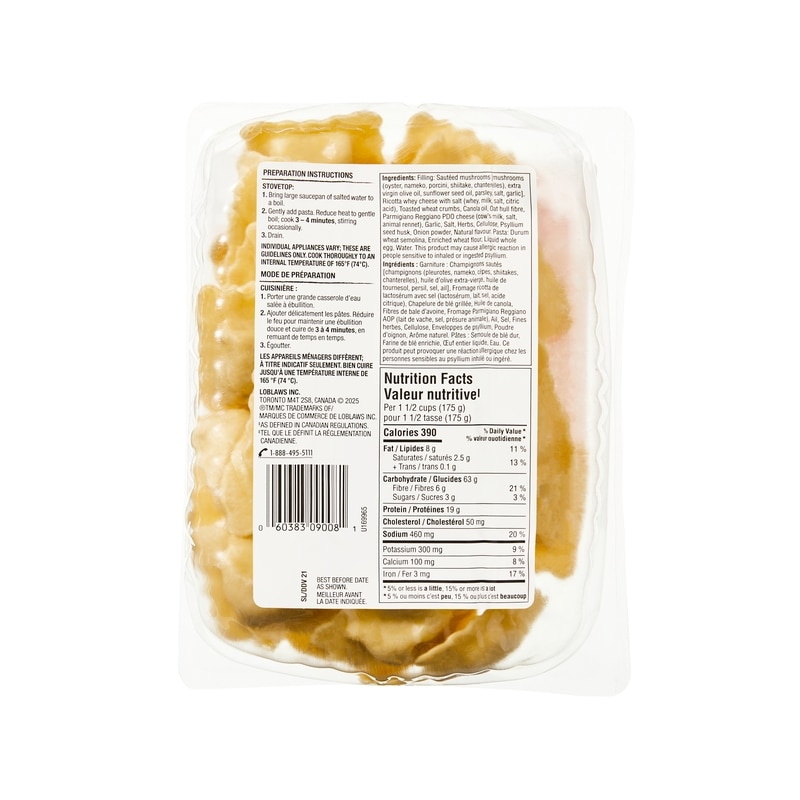 Mixed Mushroom Ravioli