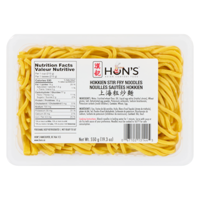 Hon's Hokkien Stir Fry Noodles 550 g, $0.73/100g