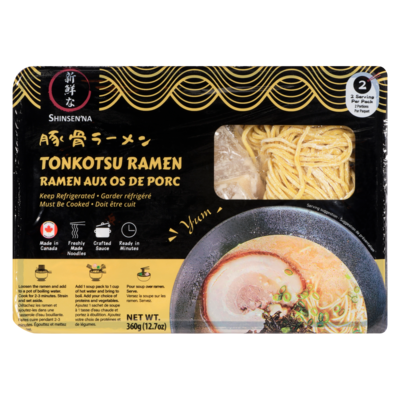 Ramen aux os de porc 360 g, 1,67 $/100g