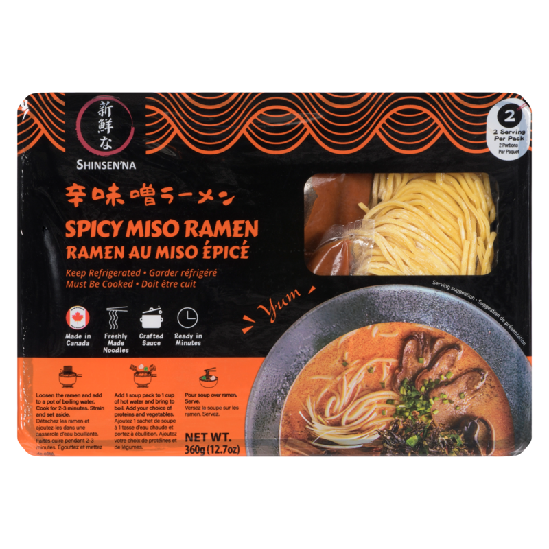 Shinsenna Spicy Miso Ramen - 360 g | Zehrs