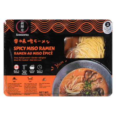  Ramen au miso épicé 360 g, 1,67 $/100g