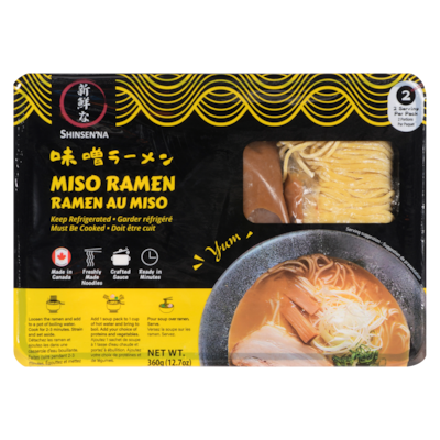  Ramen au miso 360 g, 1,67 $/100g