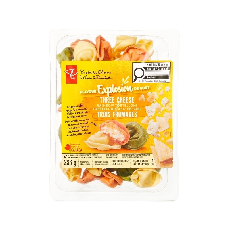 Flavour Explosion Three Cheese Rainbow Tortelloni Filled Pasta