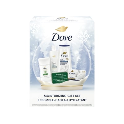 Dove Moisturizing Gift Set with Daily Hair & Skin Essentials 4 ea, $7.50/1ea