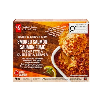 President's Choice Smoked Salmon Bake and Serve Dip 360 g, $2.91/100g