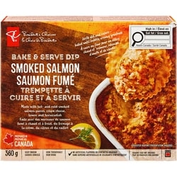 President's Choice Smoked Salmon Bake and Serve Dip 360 g, $2.78/100g