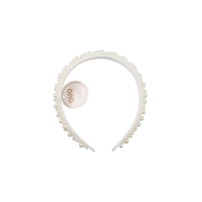 Quo Beauty White Pearl Headband 1 ea, $16.00/1ea