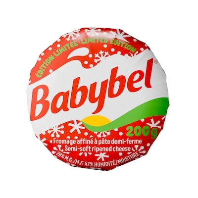 Babybel Large Holiday Cheese Puck 200 g, $4.00/100g