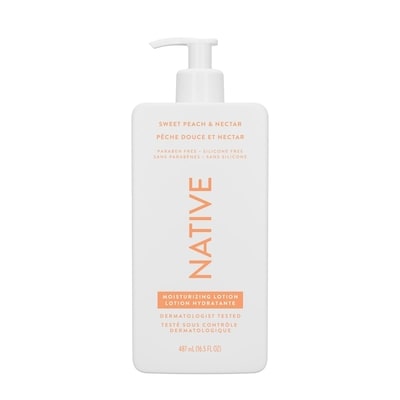Native Lotion pour le corps et les mains pêche douce et nectar 487 ml, 4,10 $/100ml