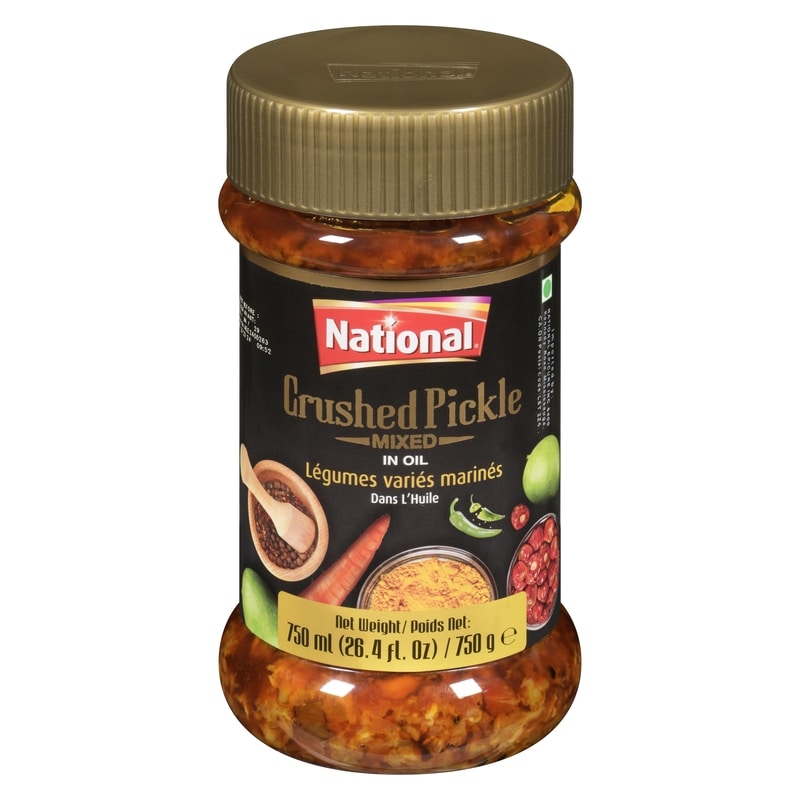 Crushed Pickle Mixed In Oil