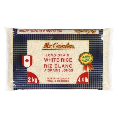 Mr Goudas Long Grain White Rice 2 kg, $0.25/100g