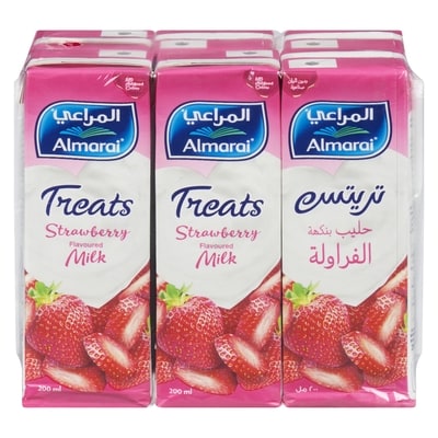 Almarai Strawberry Milk 6x200.0 ml, $2.75/100ml