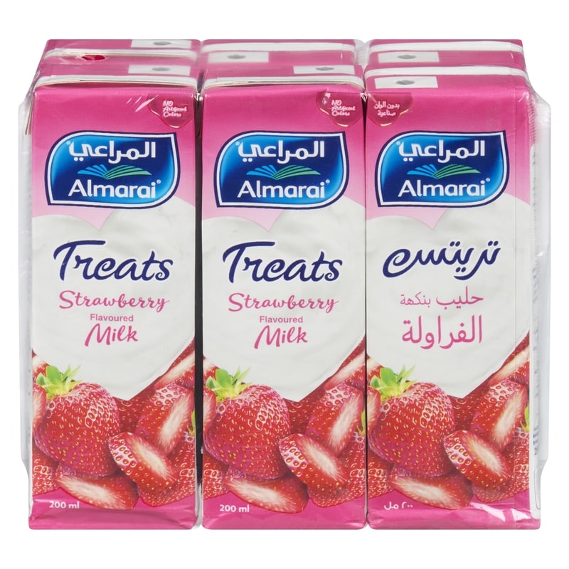 Almarai Strawberry Milk - 6x200.0 ml | Atlantic Superstore