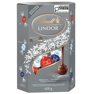 Lindt LINDOR Limited Edition Assorted Chocolate Truffles Cornet Box 600 g, $4.67/100g
