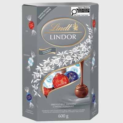 Lindt LINDOR Limited Edition Assorted Chocolate Truffles Cornet Box 600 g, $4.17/100g
