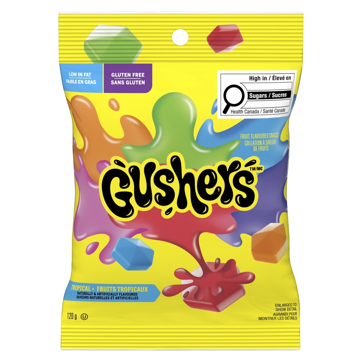 Betty Crocker Gushers, Tropical  Fruit Flavoured Snacks 120 g, $2.50/100g