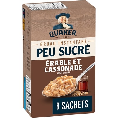 Quaker Gruau instantane Érable et cassonade 232 g, 2,24 $/100g