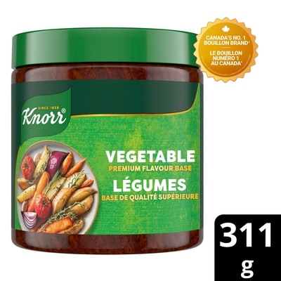 Knorr Base de Bouillon Pâte Saveur Légumes Premium 311 g, 2,25 $/100g