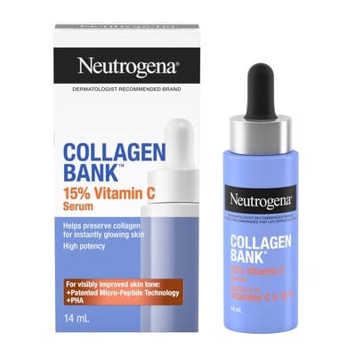 Neutrogena Sérum pour le visage avec vitamine C Collagen Bank 15 ml, 193,27 $/100ml