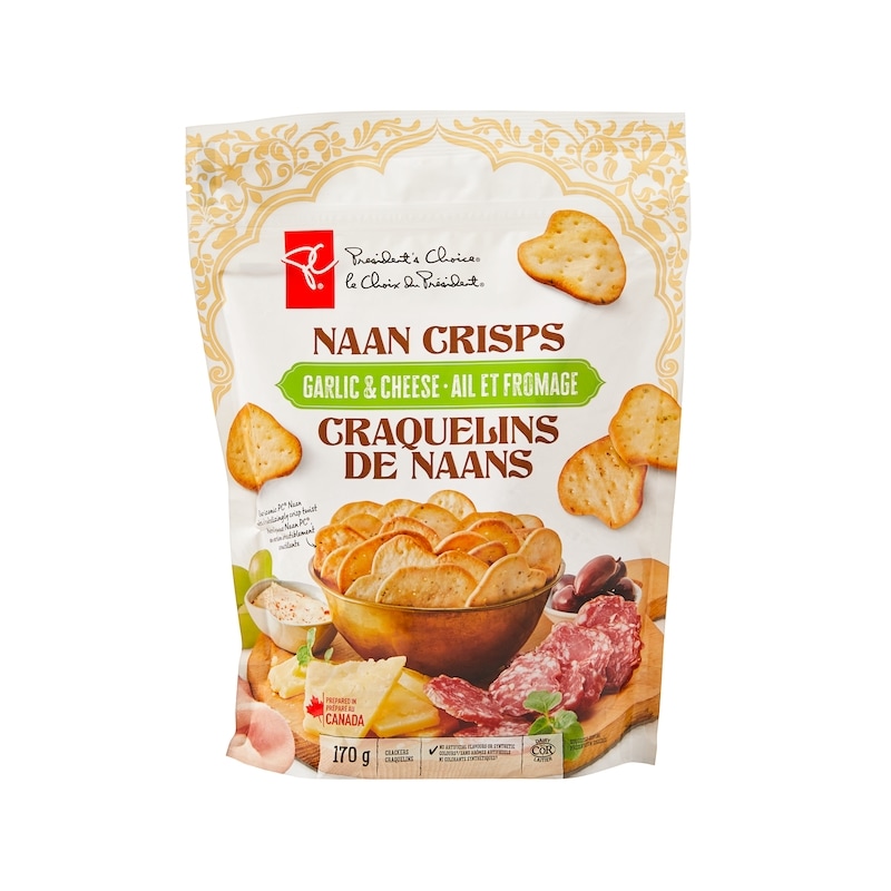 Garlic Cheese Naan Crisp Crackers