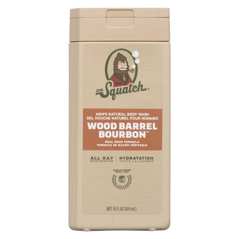 Men's Natural Body Wash Wood Barrel Bourbon