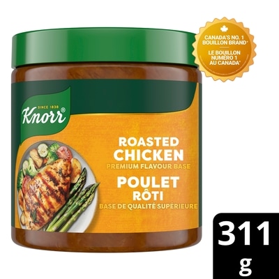 Knorr Base de Bouillon Pâte Saveur Poulet Rôti Premium 311 g, 2,57 $/100g