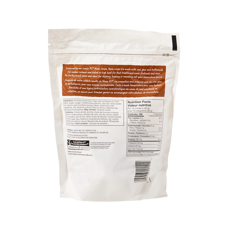 Sea Salt Naan Crisp Crackers